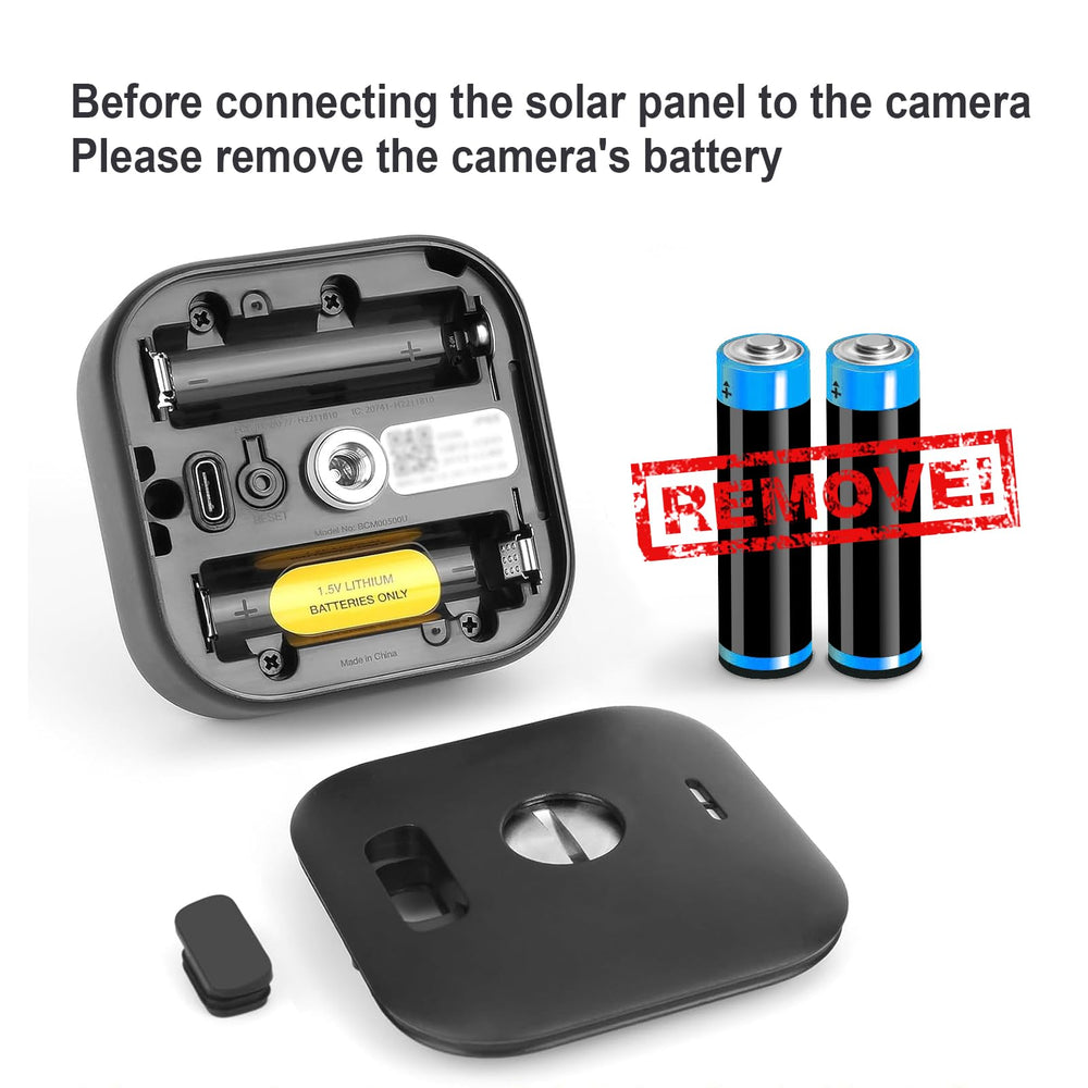 YCTechCam solar panel packaging and accessories