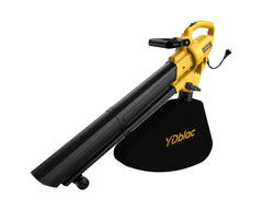 YDblac 3-in-1 Leaf Blower Vacuum front view with yellow finish