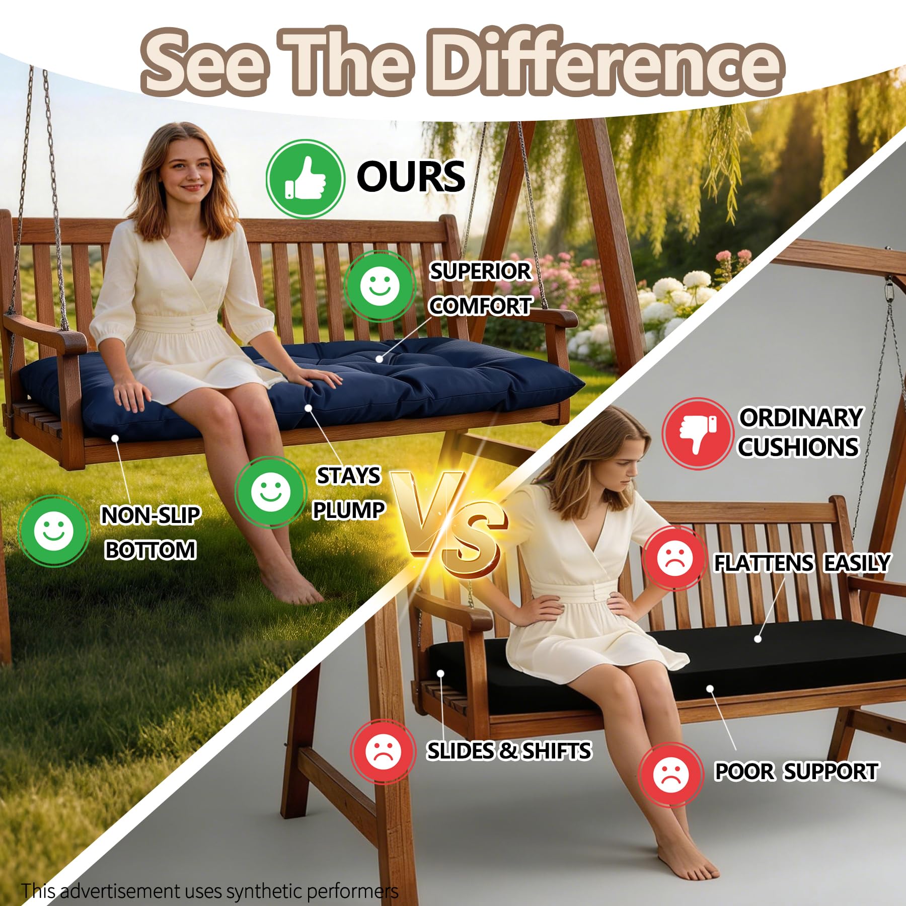 Yddsky cushion on patio furniture