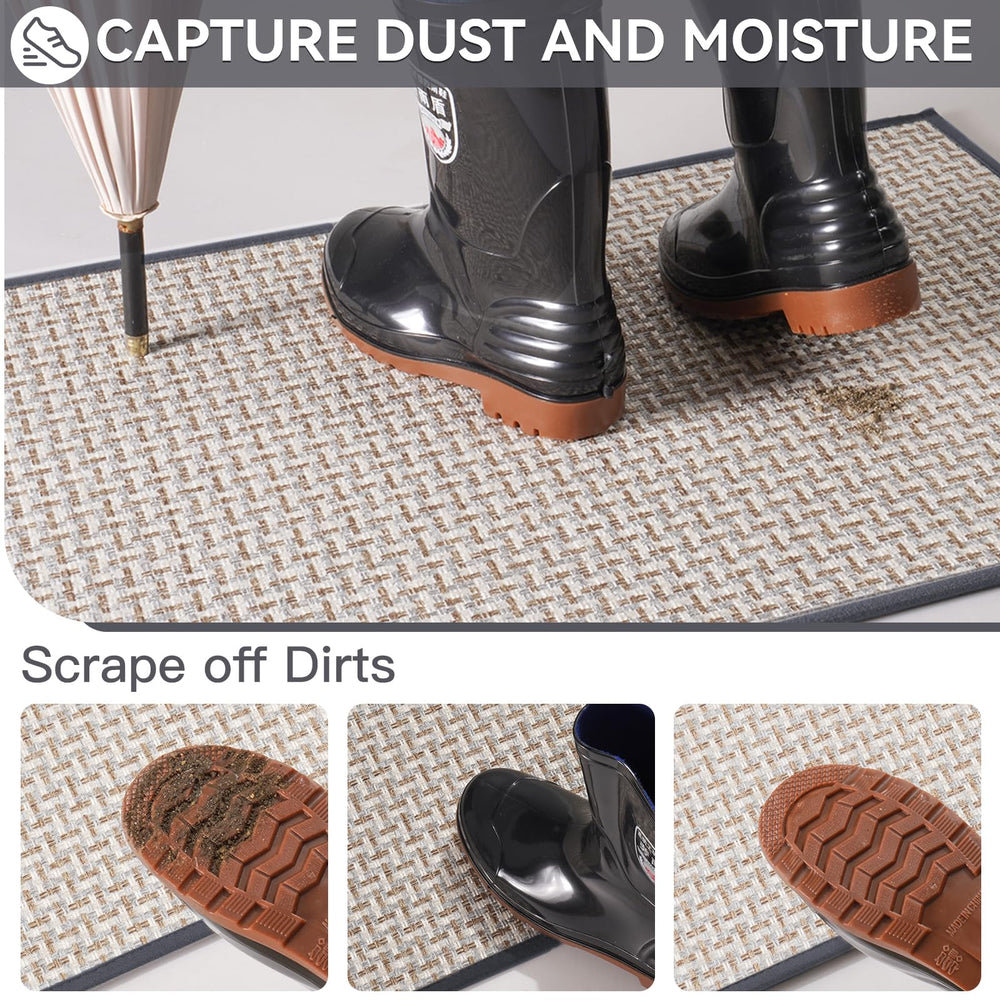 YDKGL door mat rubber backing close-up for non-slip safety