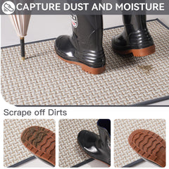 YDKGL door mat rubber backing close-up for non-slip safety