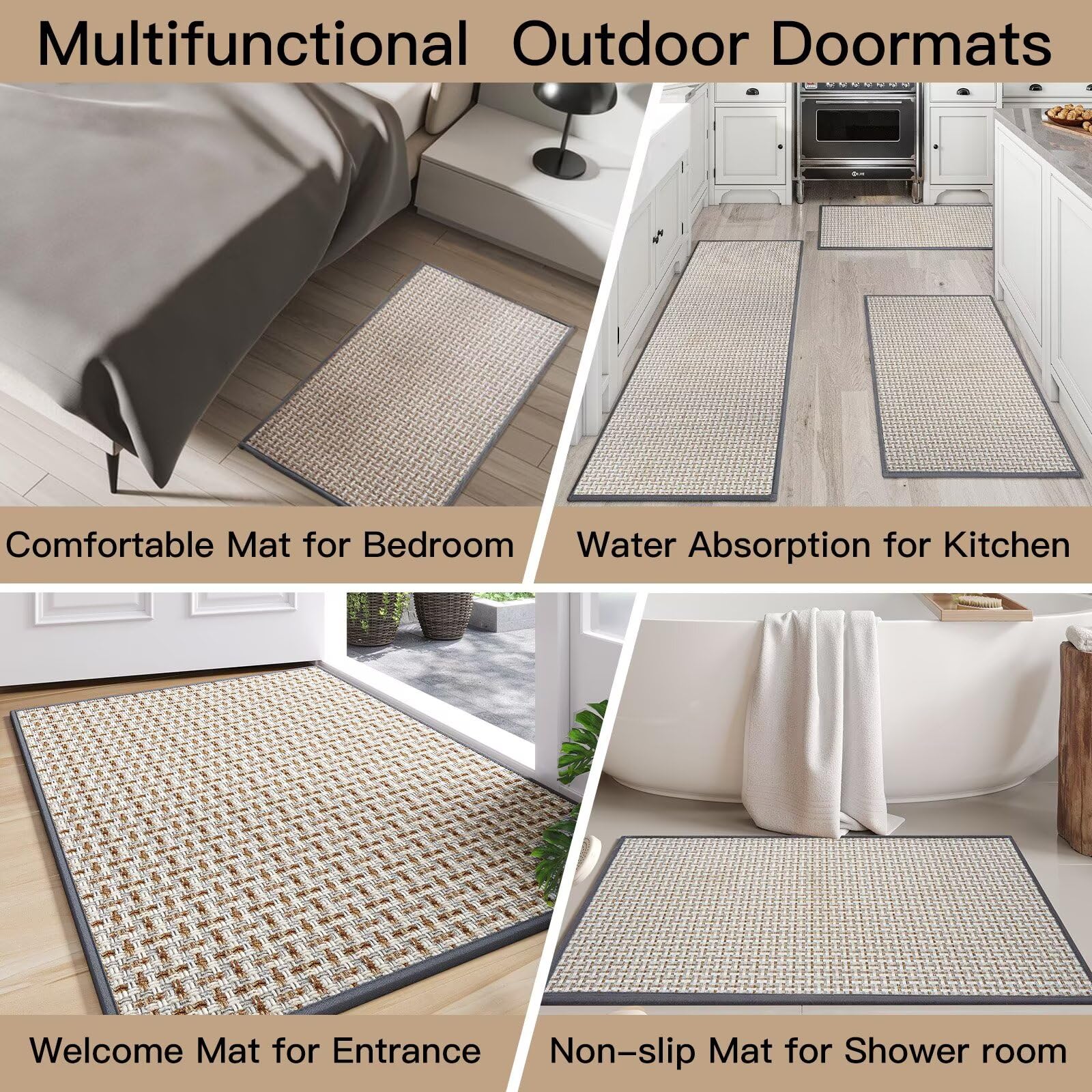 YDKGL doormat displayed in kitchen area