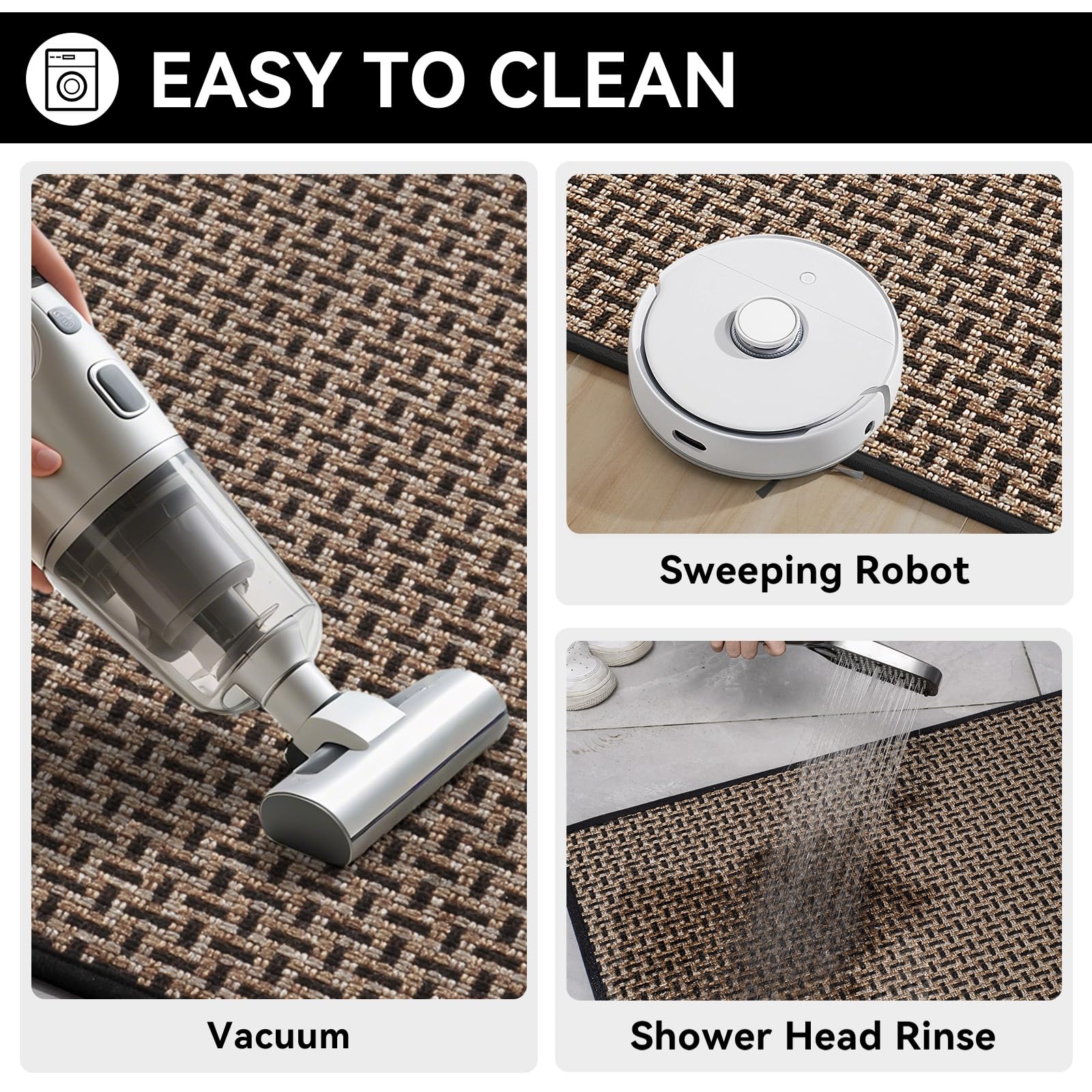 YDKGL Front Door Mat easy to clean by rinsing