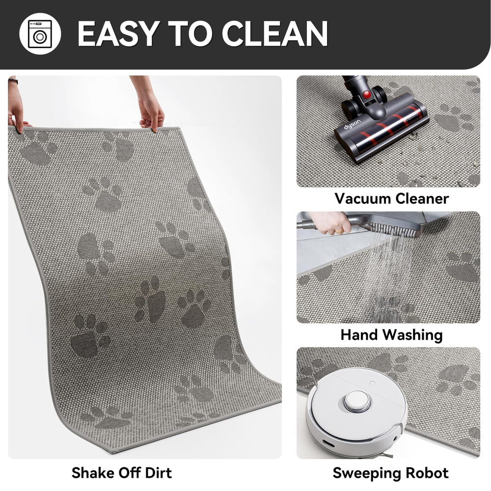 YDKGL Indoor Doormat being cleaned with a hose