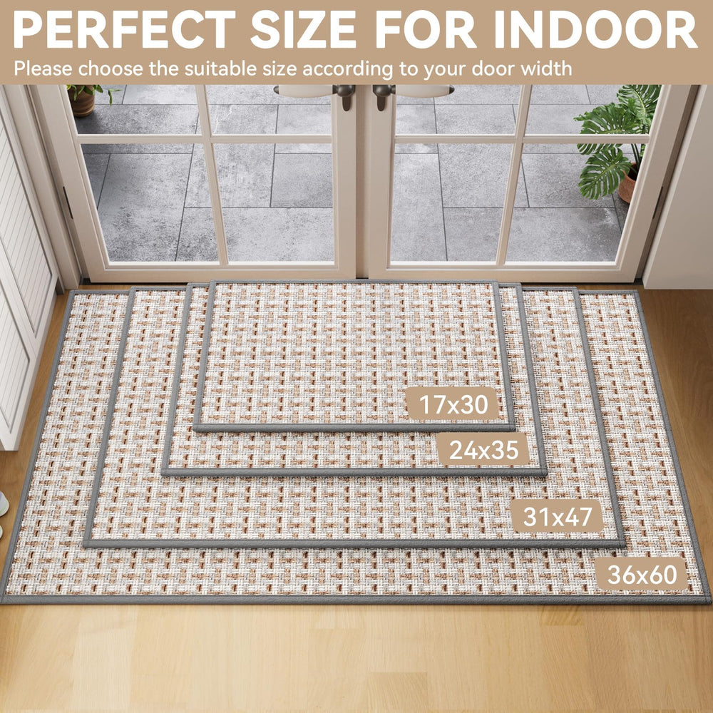 YDKGL Indoor Doormat Gray textured surface close-up