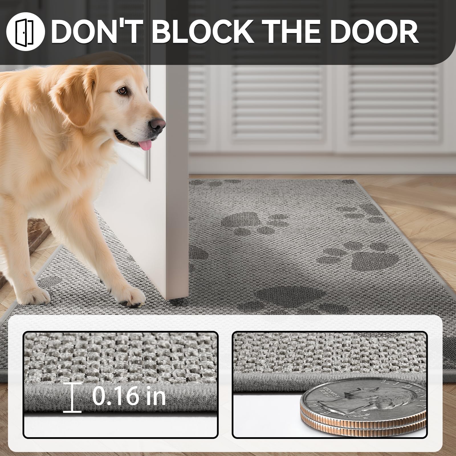 YDKGL Indoor Doormat placed at an entryway