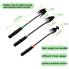YDKOJGW weed puller tool showing sharp teeth