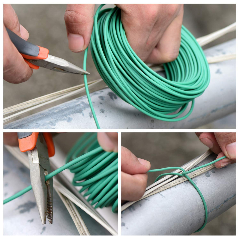 YDSL 66ft plant tie used in a garden setting