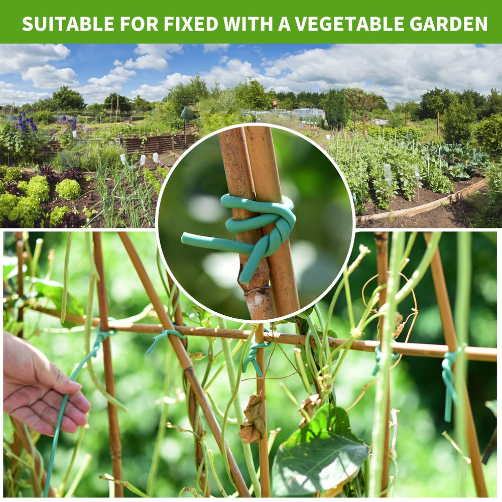 YDSL garden wire ties in use for tying tomato plants