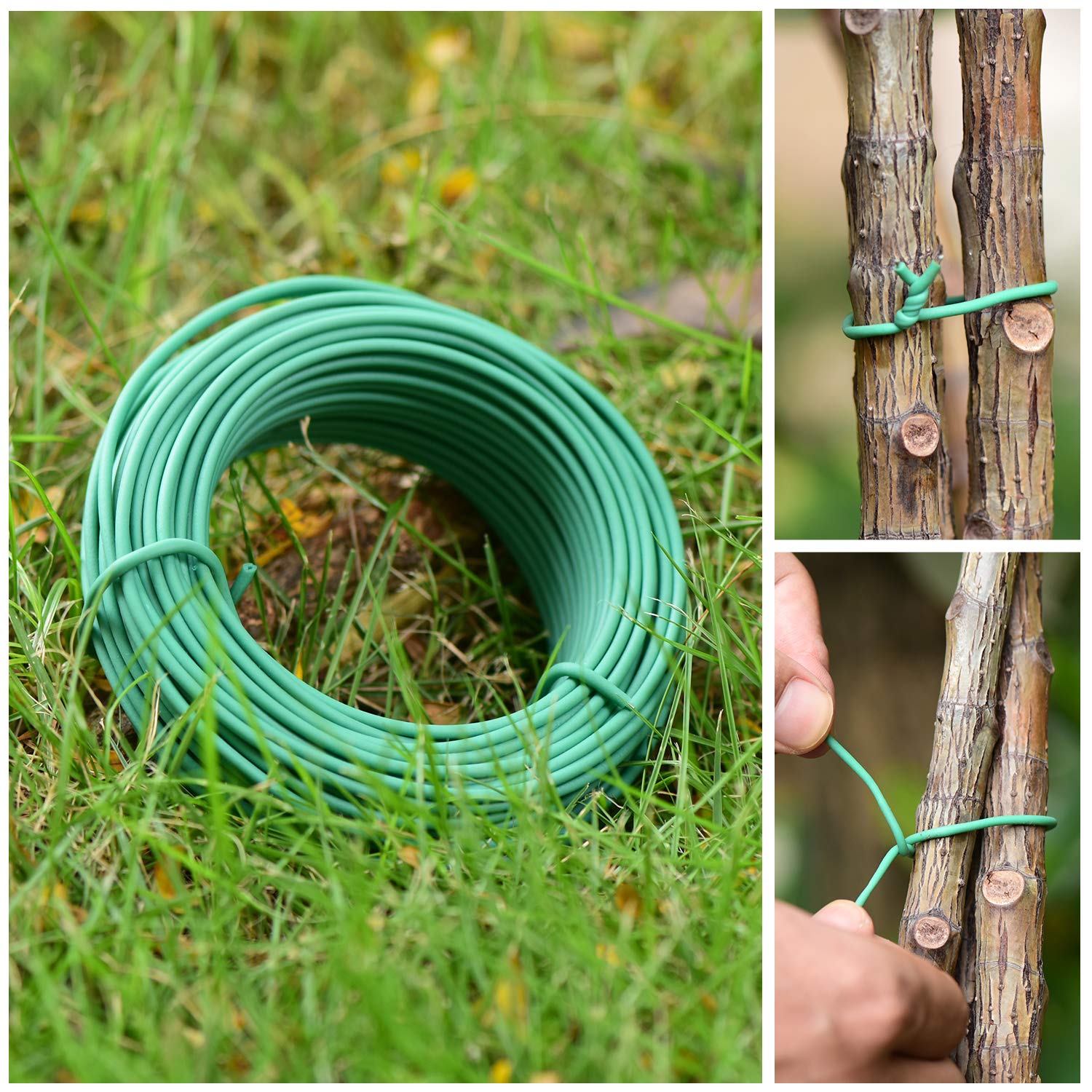 YDSL green twist ties for gardening use