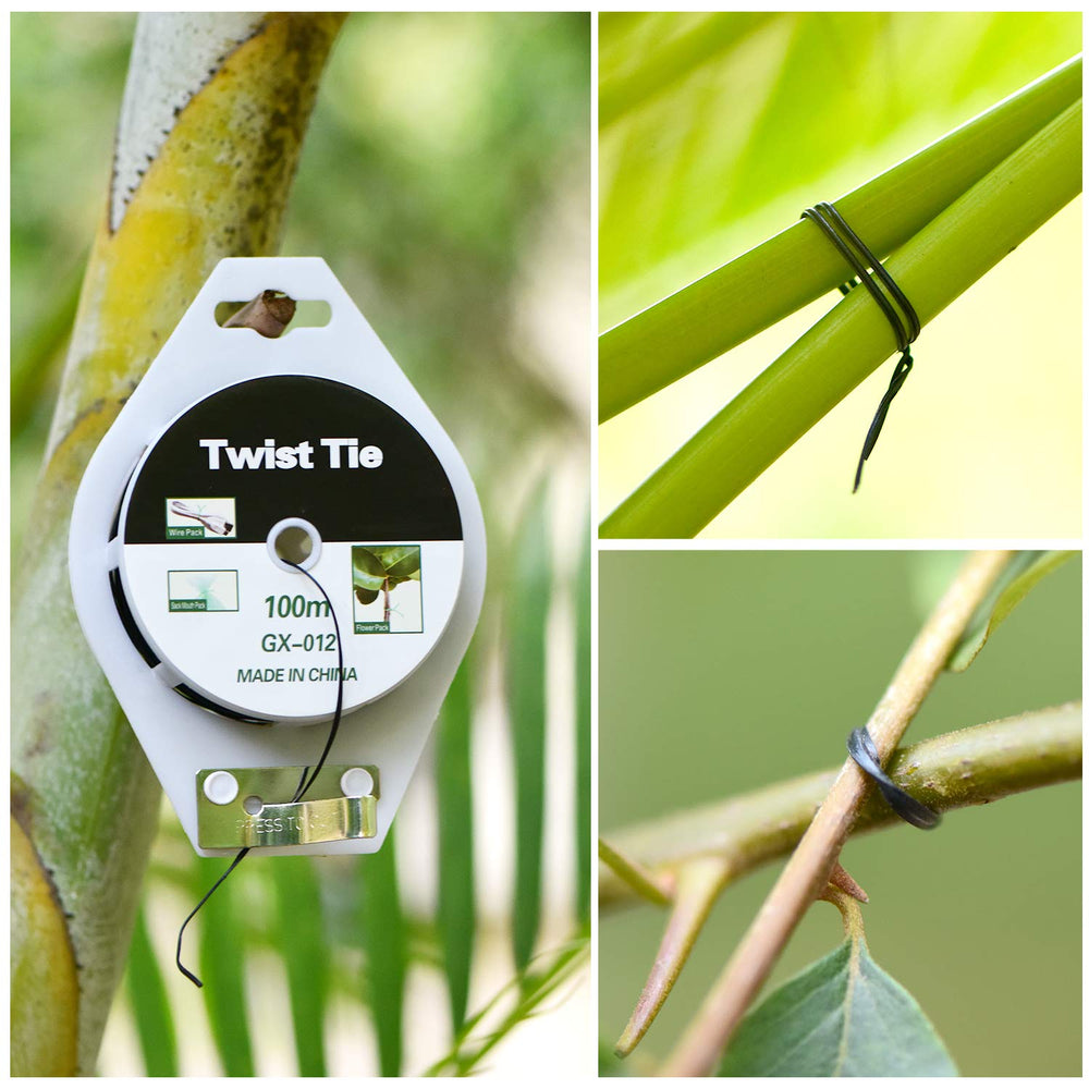 YDSL twist ties displayed in garden setting