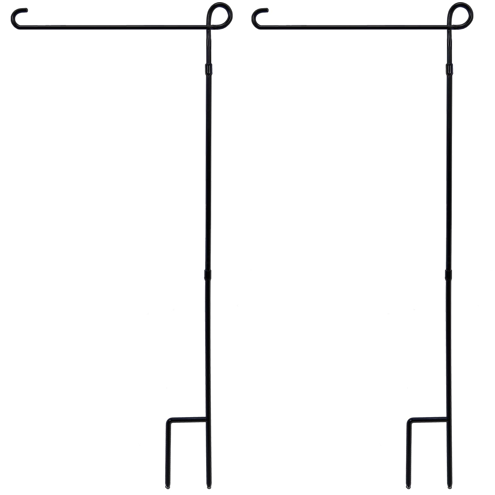 YEAHOME 2PC Garden Flag Stand Holder front view