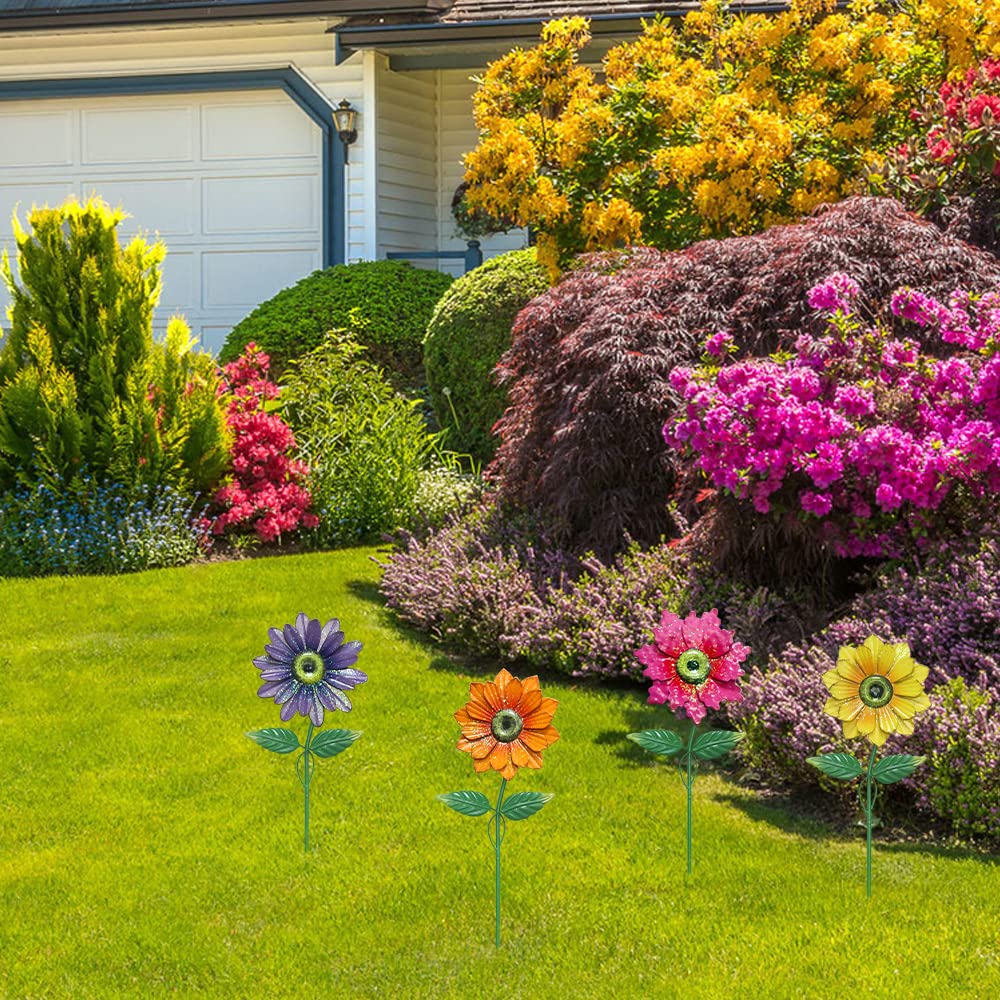 YEAHOME flower garden stakes packaging