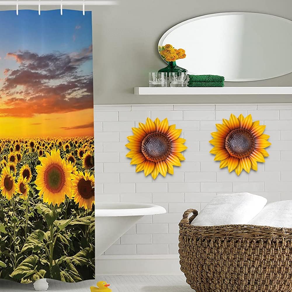 YEAHOME sunflower wall art displayed indoors
