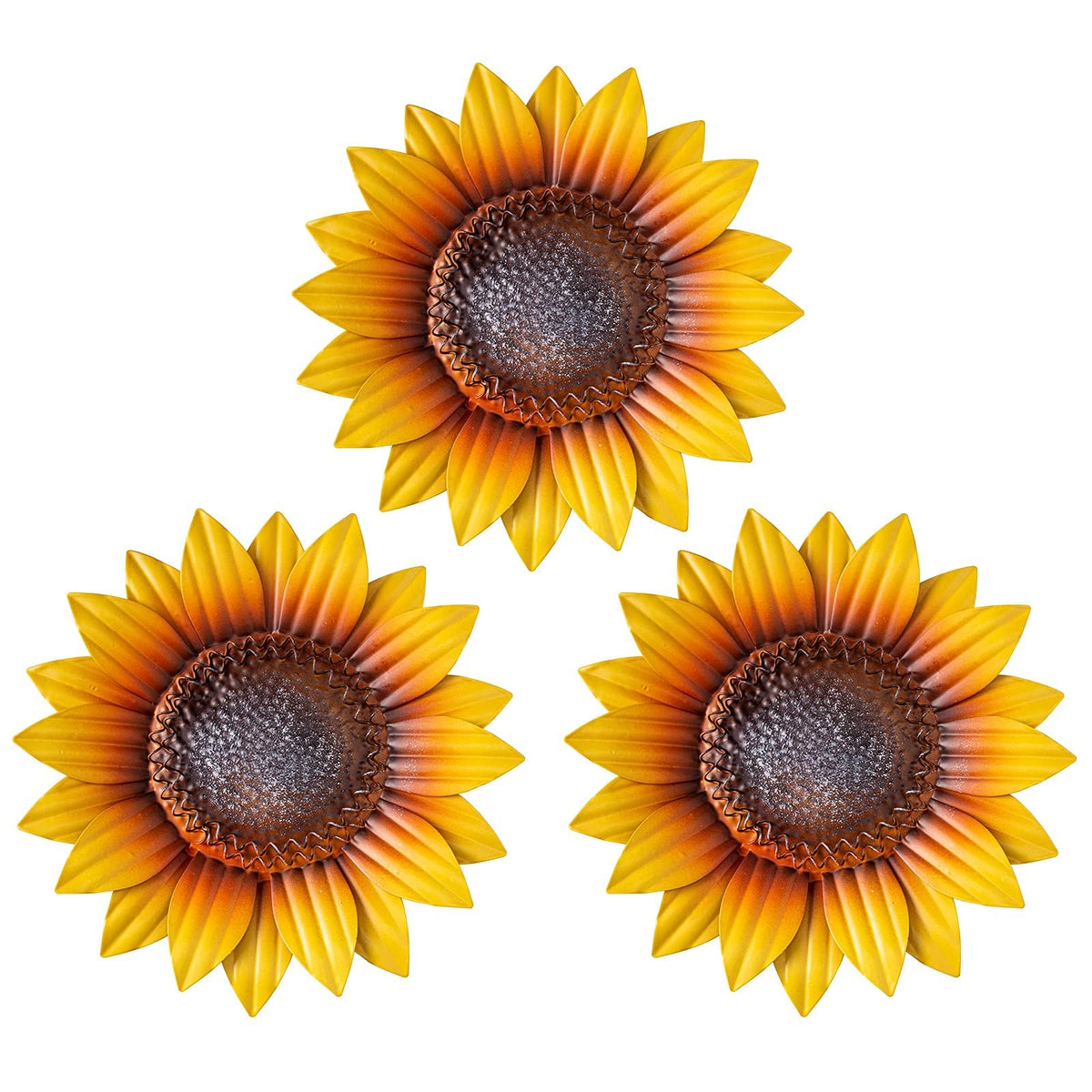 YEAHOME Sunflower Wall Decor 3-pack front view