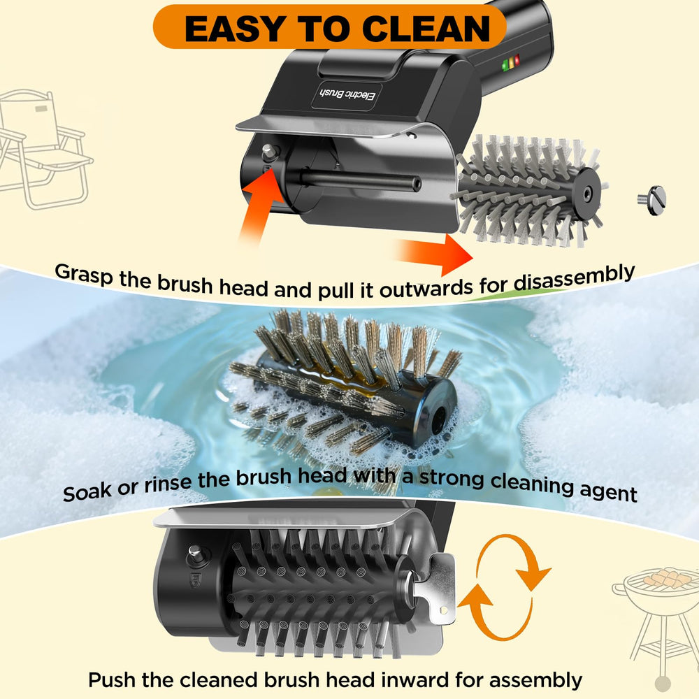 YEBLEM Electric Grill Brush packaging and contents