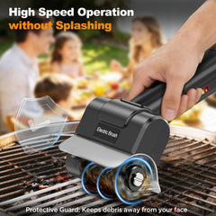 YEBLEM Electric Grill Brush with safety glove and charging cable
