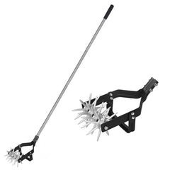 YEELOR 2-in-1 Rotary Cultivator front view with adjustable handle