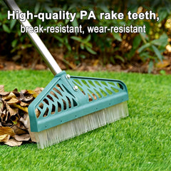 YEELOR Turf Rake assembled with extended handle