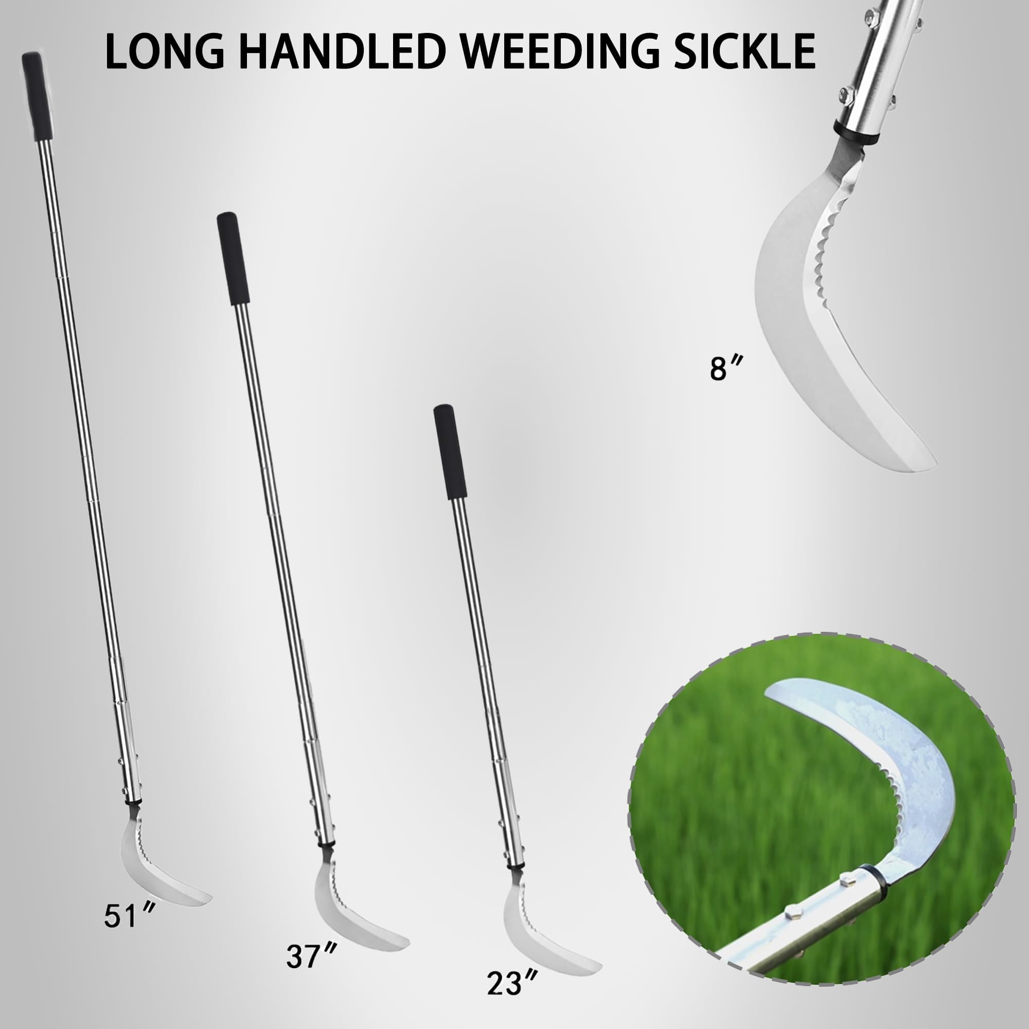 YEELOR Weeding Sickle shown in use in garden