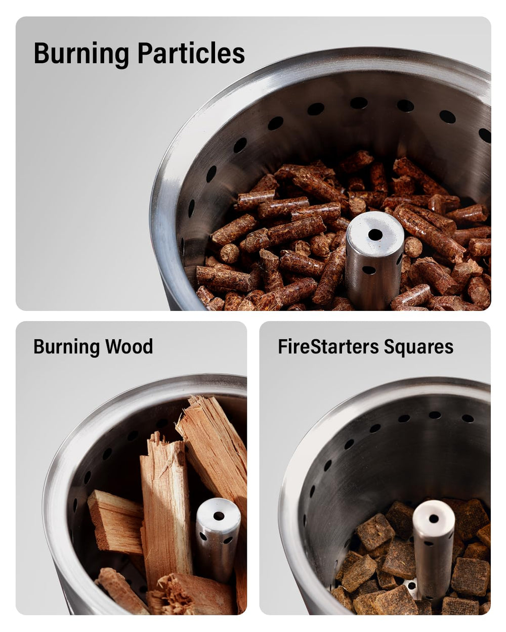YEFU Tabletop Fire Pit with removable ash pan