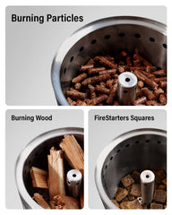 YEFU Tabletop Fire Pit with removable ash pan
