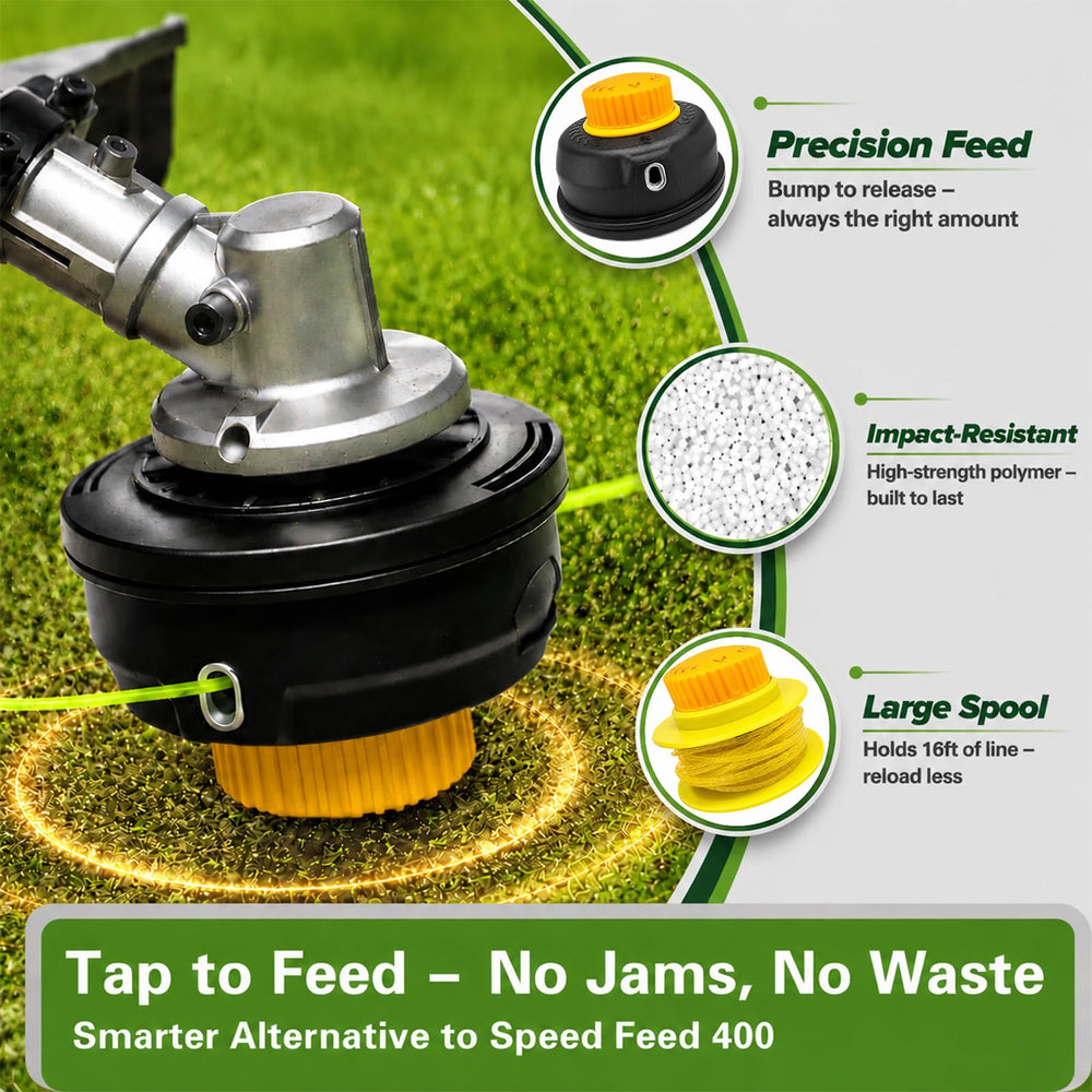 Yellow trimmer head with included hardware kit