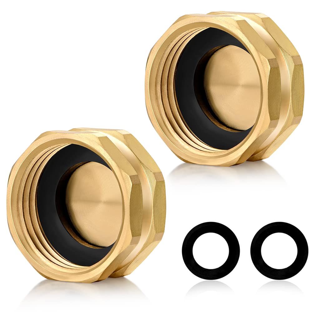 YELUN 3/4" garden hose end cap pack front view