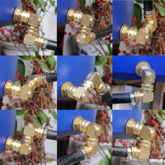 YELUN 90 Degree Hose Connector side view