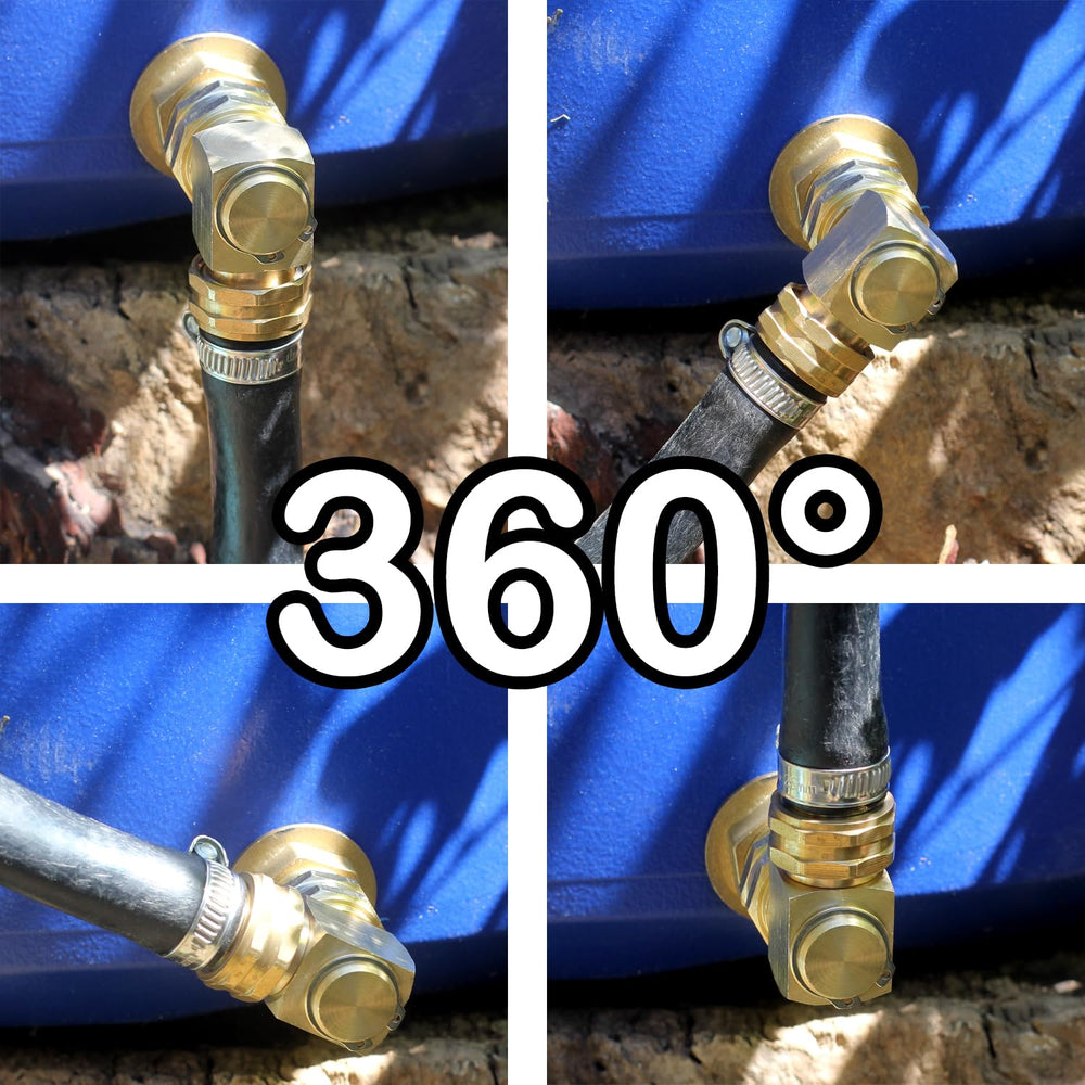 YELUN Garden Hose Connector attached to a hose