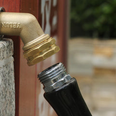YELUN Garden Hose Elbow Connector 45 Degree side view