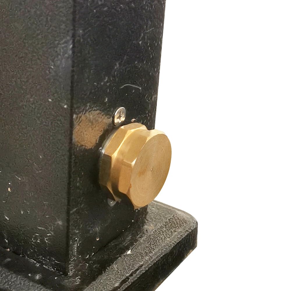 YELUN garden hose end caps displayed on a wooden surface