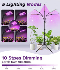 yentbokj grow light tripod extended to full height