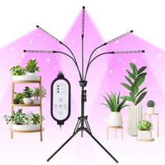 yentbokj grow light with 5 heads and tripod stand