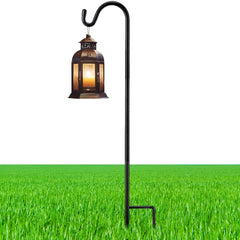 Yetene 24 inch black shepherd's hook front view