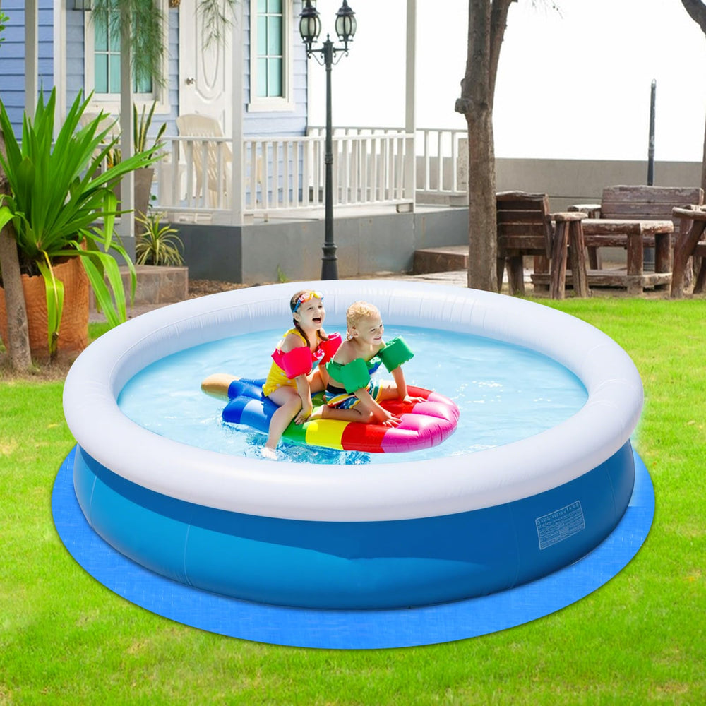 YEXEXINM Round Pool Ground Cloth folded for storage