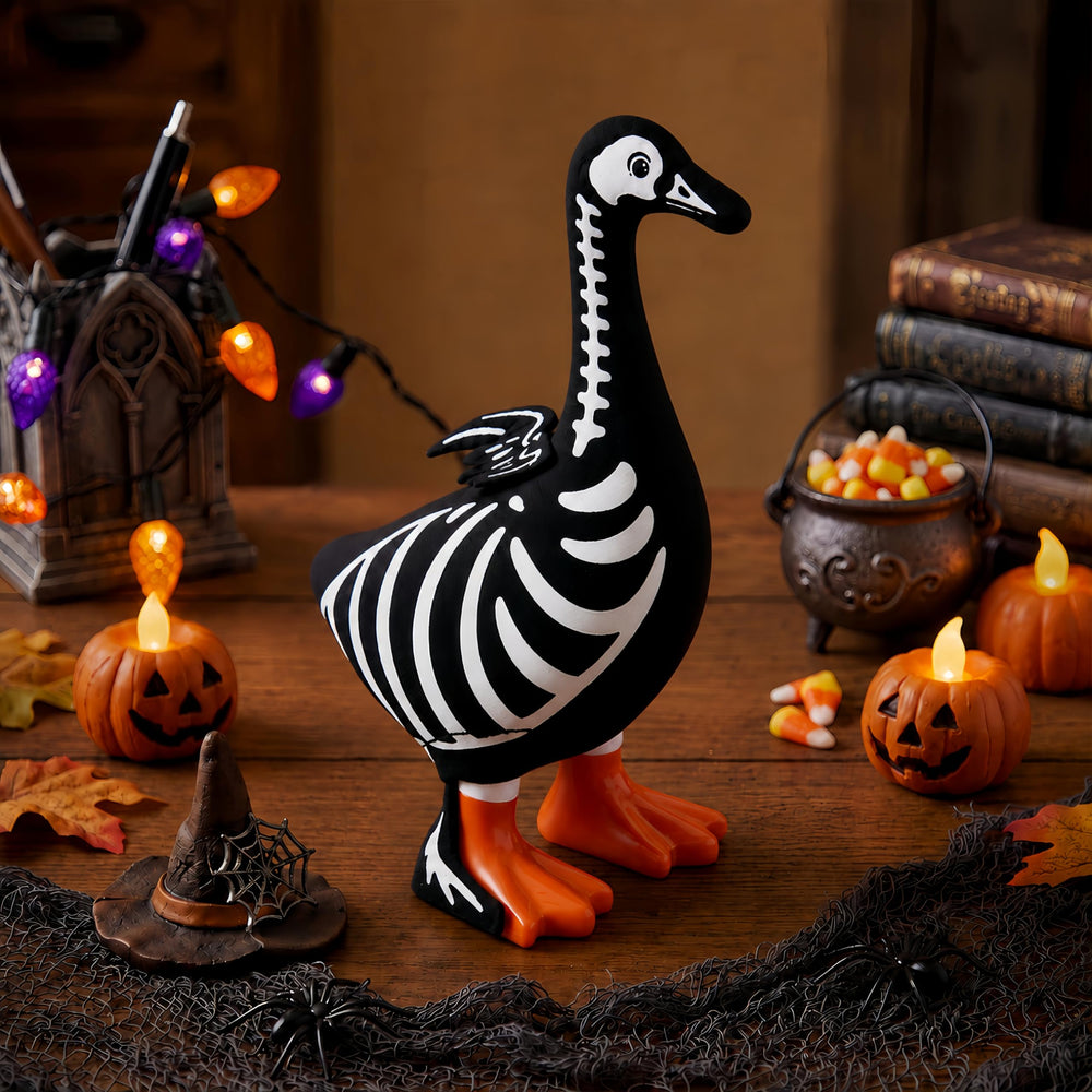 Yeyeplum Halloween desk goose costume laid flat for display
