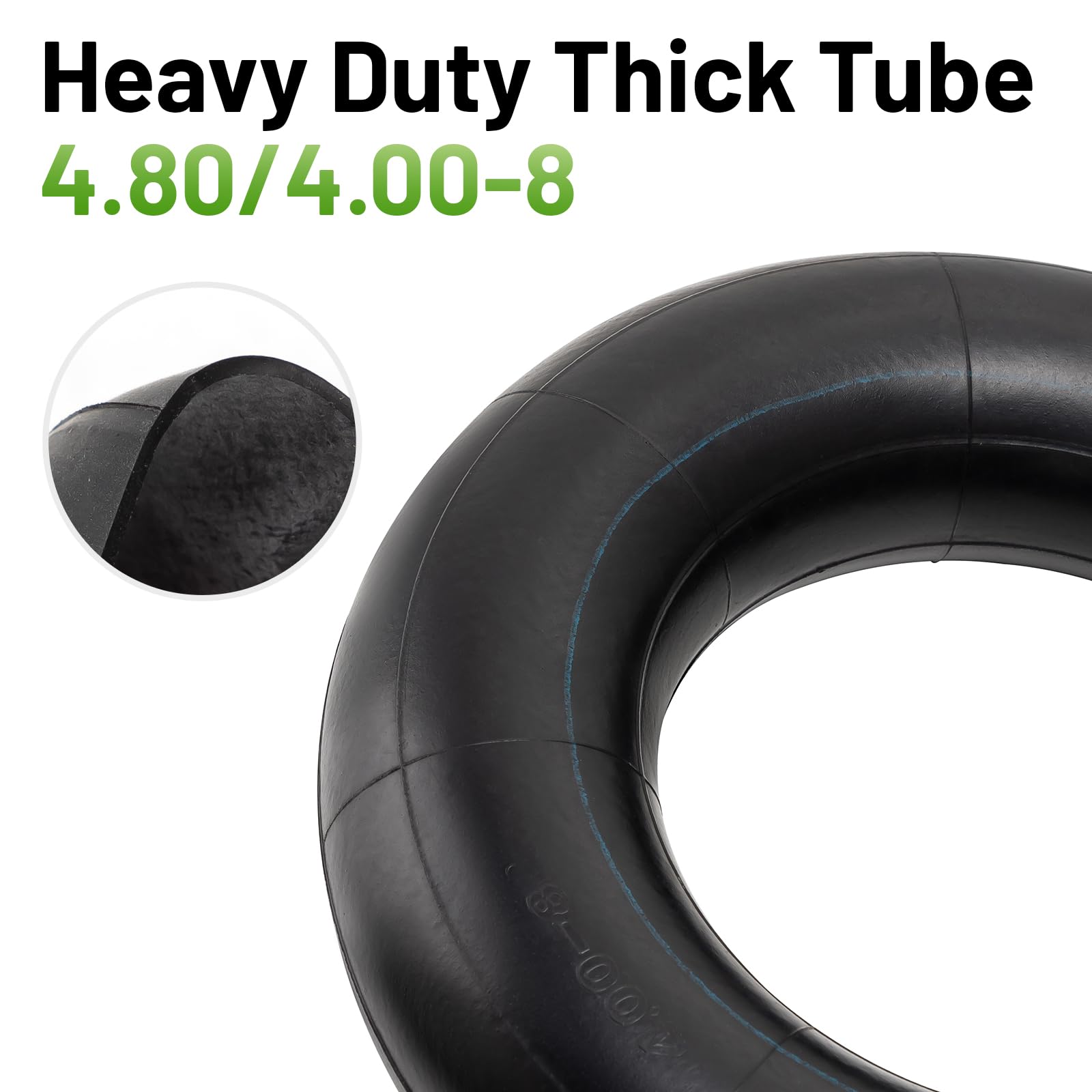 YeYouC 4.80-8 inner tube side view showing valve