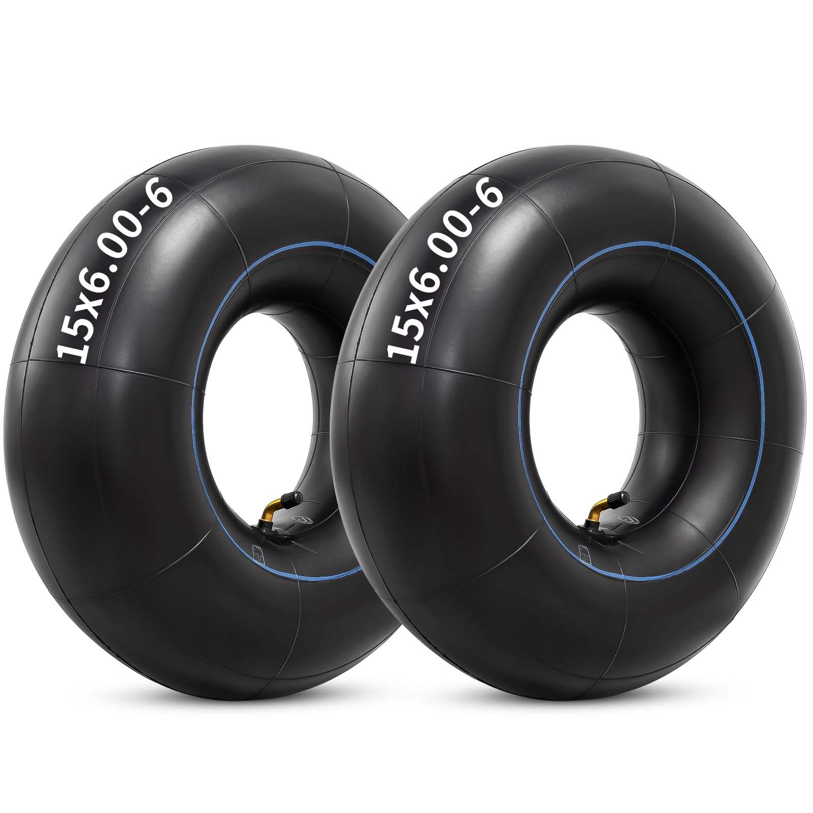 YeYouC Heavy Duty 15x6.00-6 Inner Tube front view
