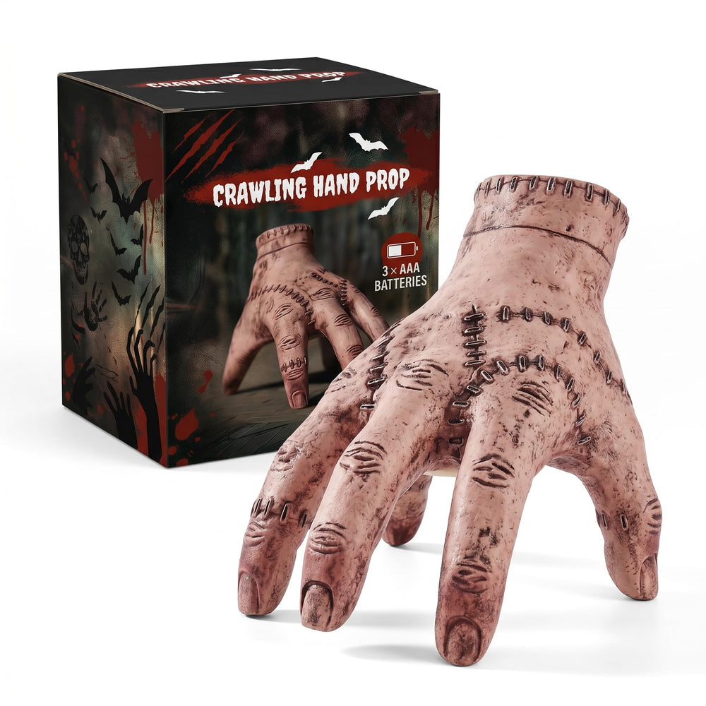 YFFSMYA Halloween Animatronic Crawling Zombie Hand front view