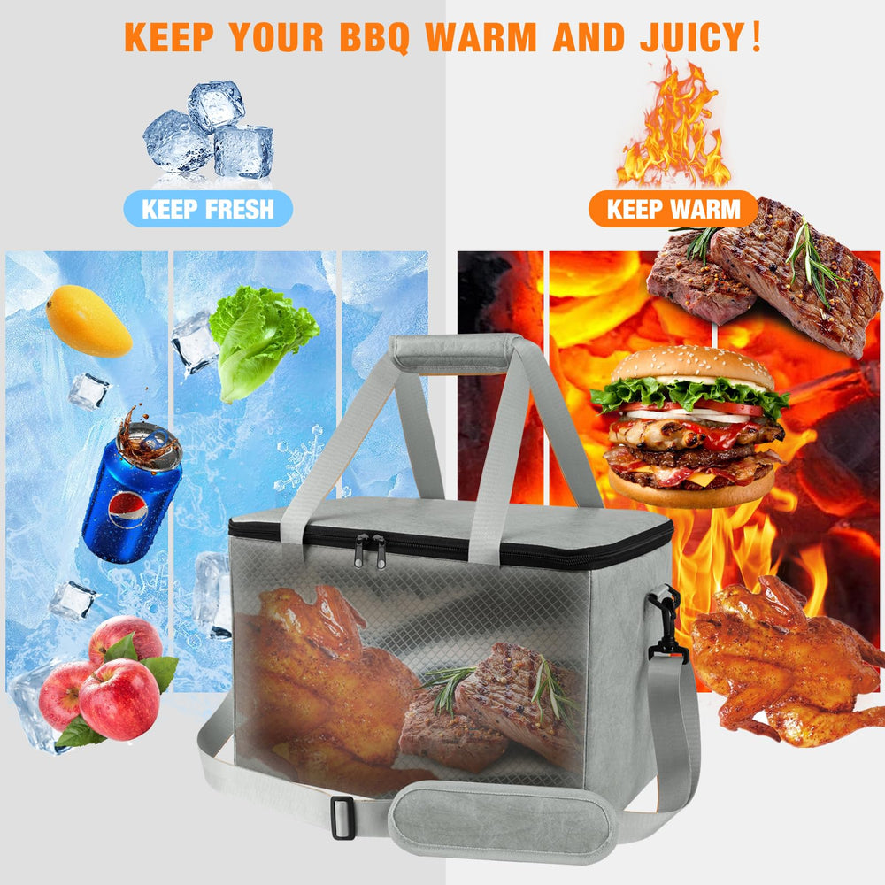YGMkit BBQ Blanket dimensions 16x10x10 inches with meat