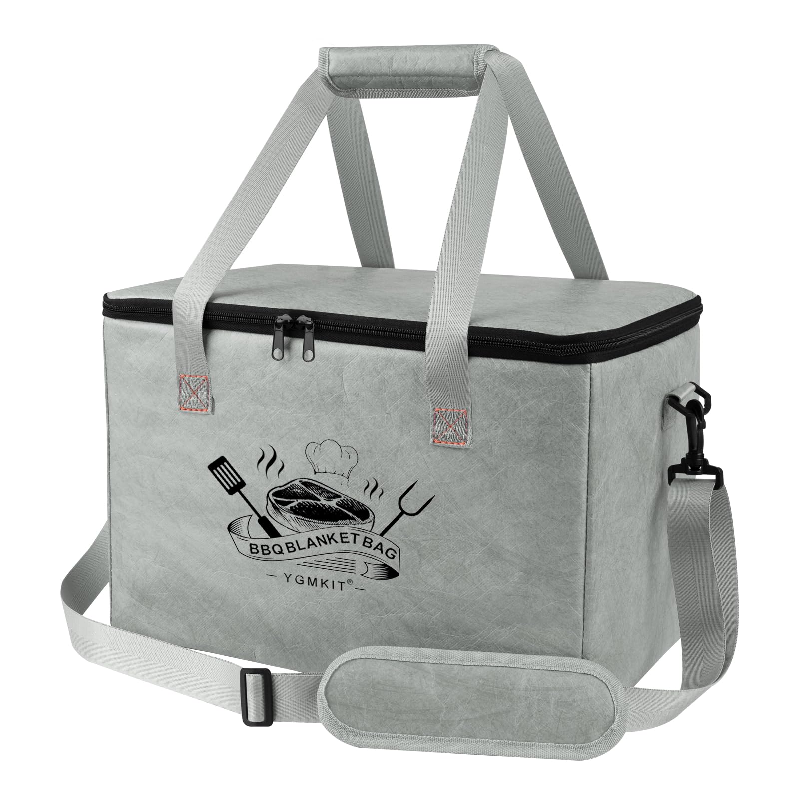 YGMkit BBQ Blanket for Resting Meat, gray color front view