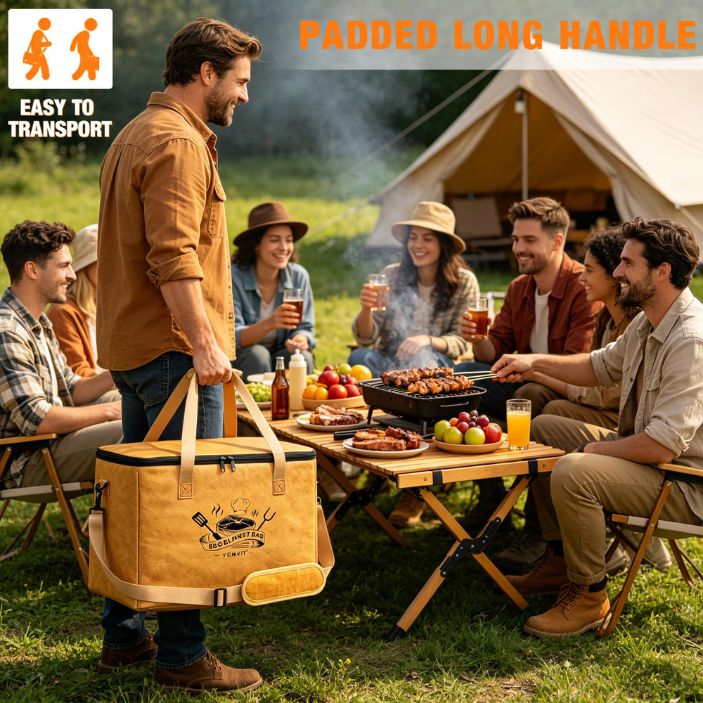 YGMkit BBQ Blanket in use at an outdoor barbecue