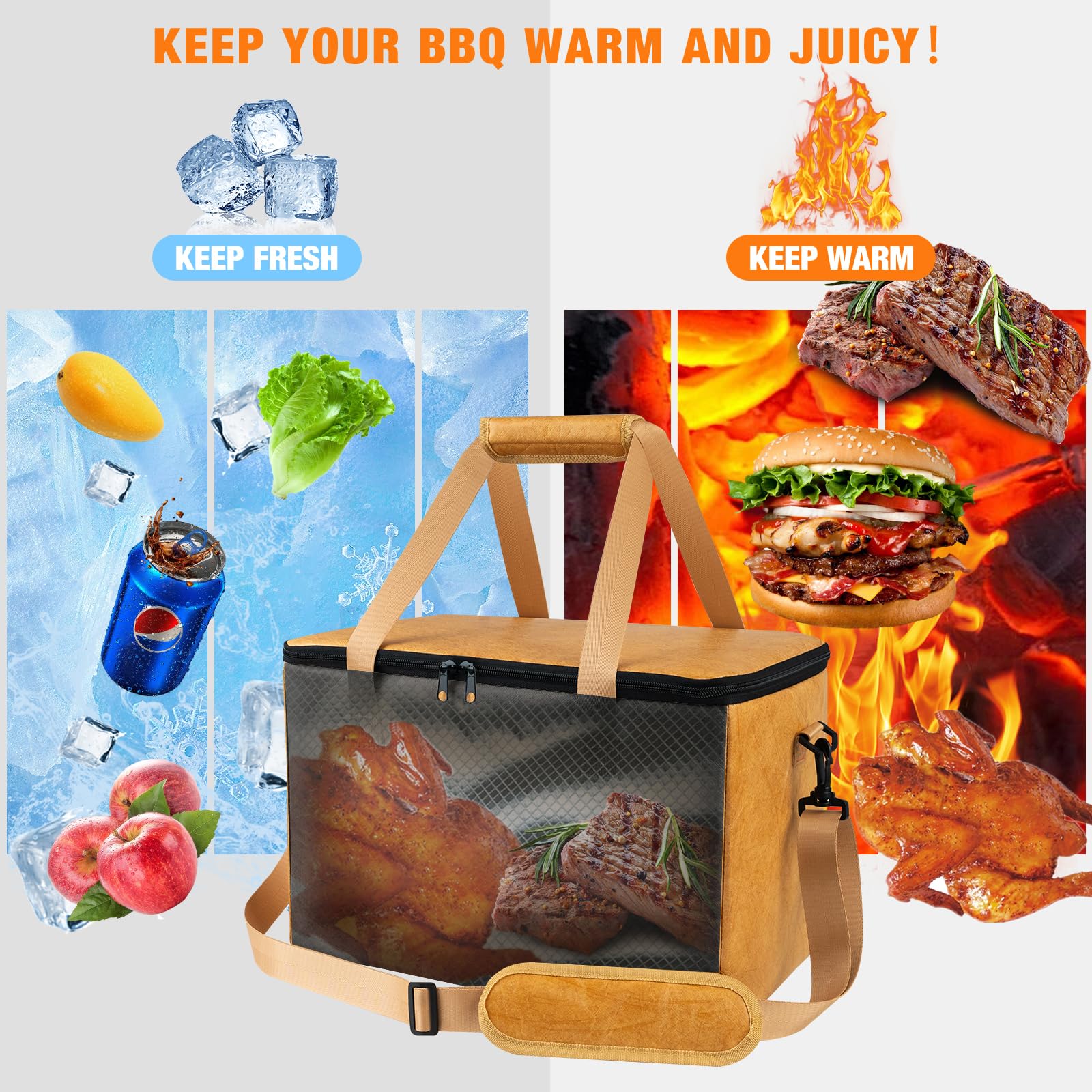 YGMkit BBQ Blanket opened fully for easy access