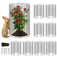 YHLYUZZ 8-Pack Plant Cages green wire mesh panels