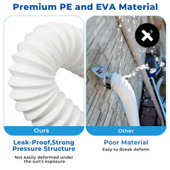 YHSXLG Pool Hose with 304 metal clamps included