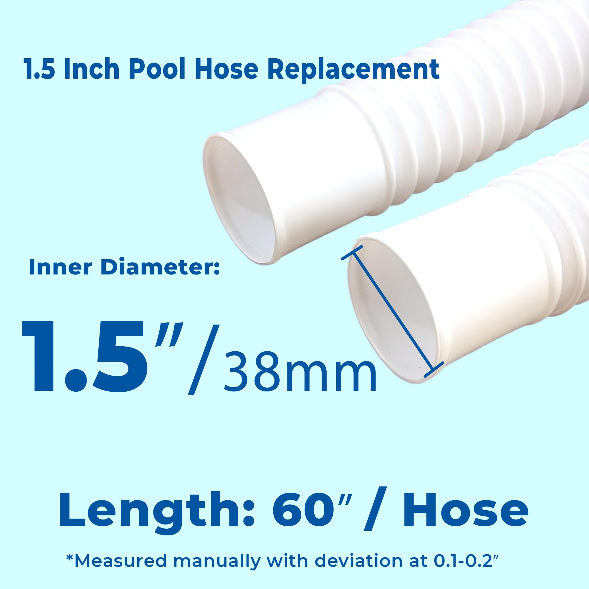 YHSXLG pool hoses installed on above ground pool