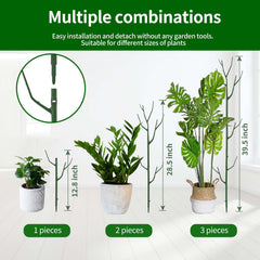 Yhtpouqe green plant stakes in a potted Monstera