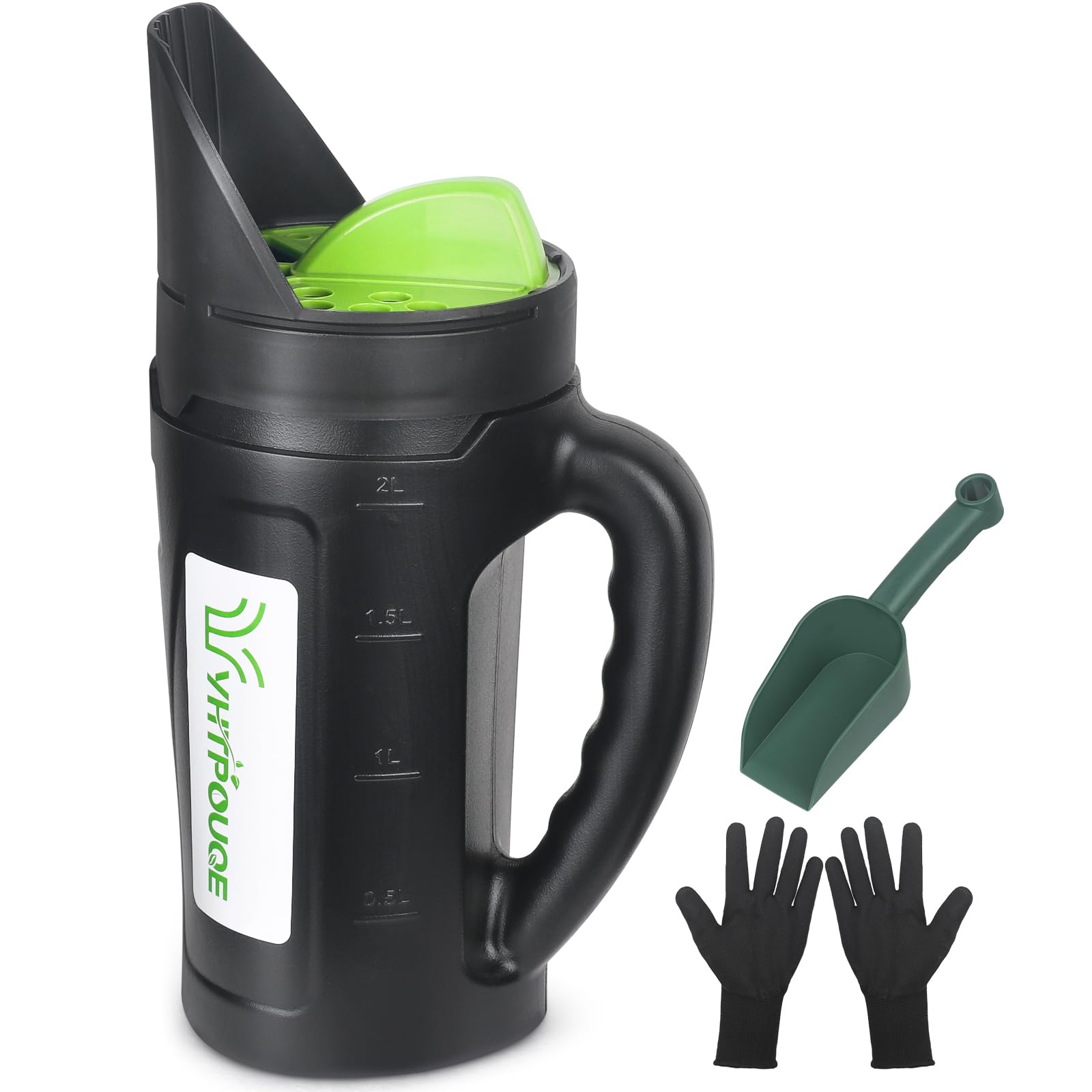 Yhtpouqe Handheld Spreader front view with adjustable openings