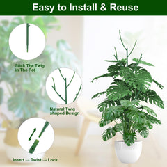 Yhtpouqe plant support stakes displayed in a package